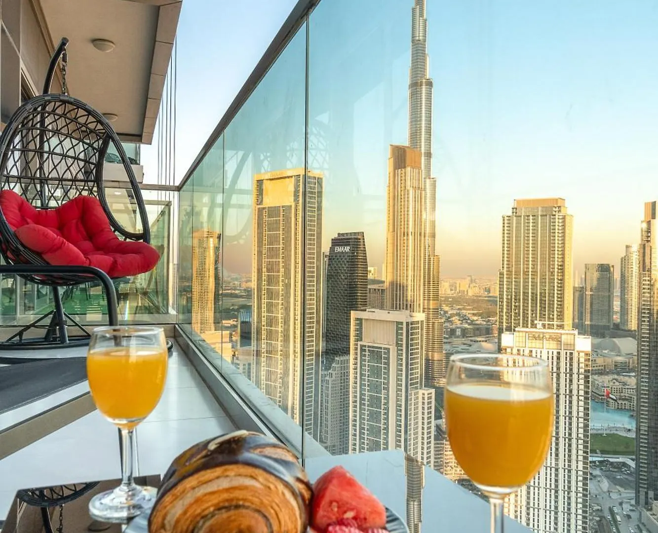 Panoramic Burj Khalifa And Sea View, Infinity Pool, Luxury 2Br Apartment Dubai
